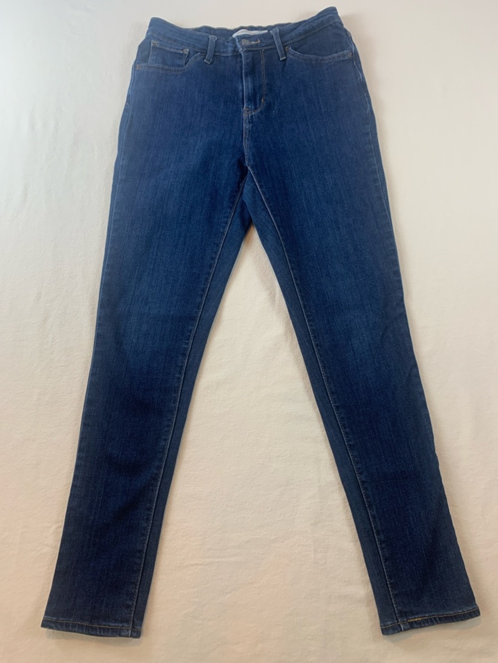 Levi’s Womens Jeans 721 High Rise Skinny Sz 28 GUC Dark Blue Wash Zip Fly